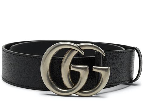 gucci leather belt double g buckle silver|gucci belt with pearl buckle.